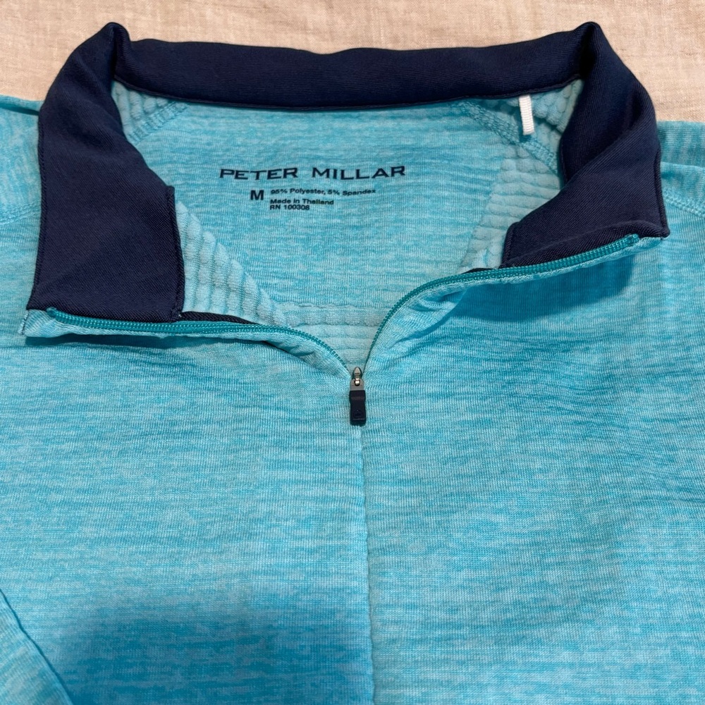 Peter Millar Medium Blue Quarter Zip - image 2